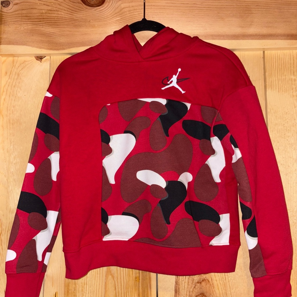 Jordan Red and Black Hoodie